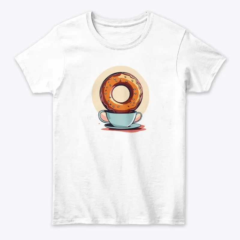 illustration donut print 