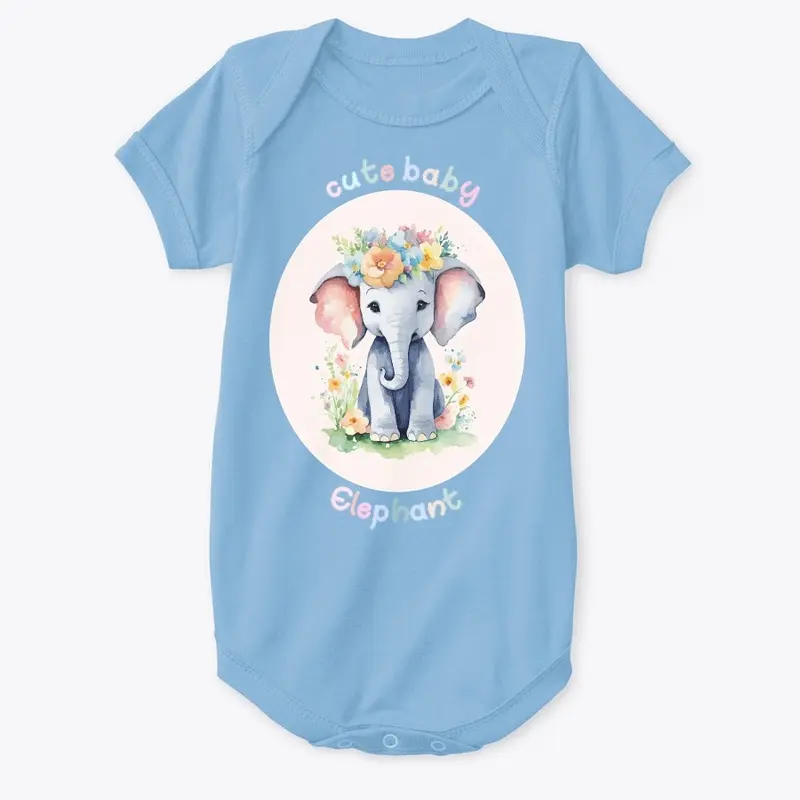 Baby Elephant print for One sis wear.