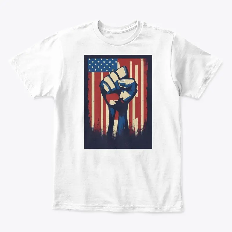 Emblem of Unity: USA Flag Print