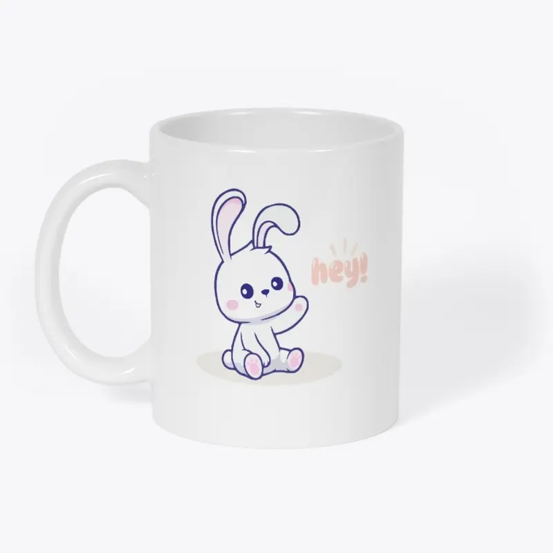  Hey baby bunny saying, bunny print