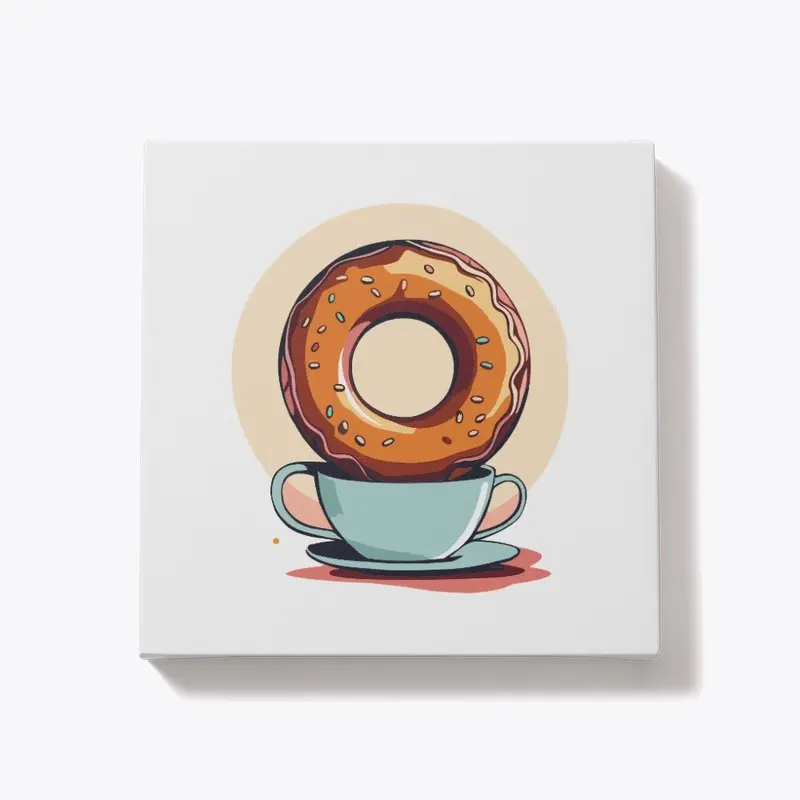 illustration donut print 