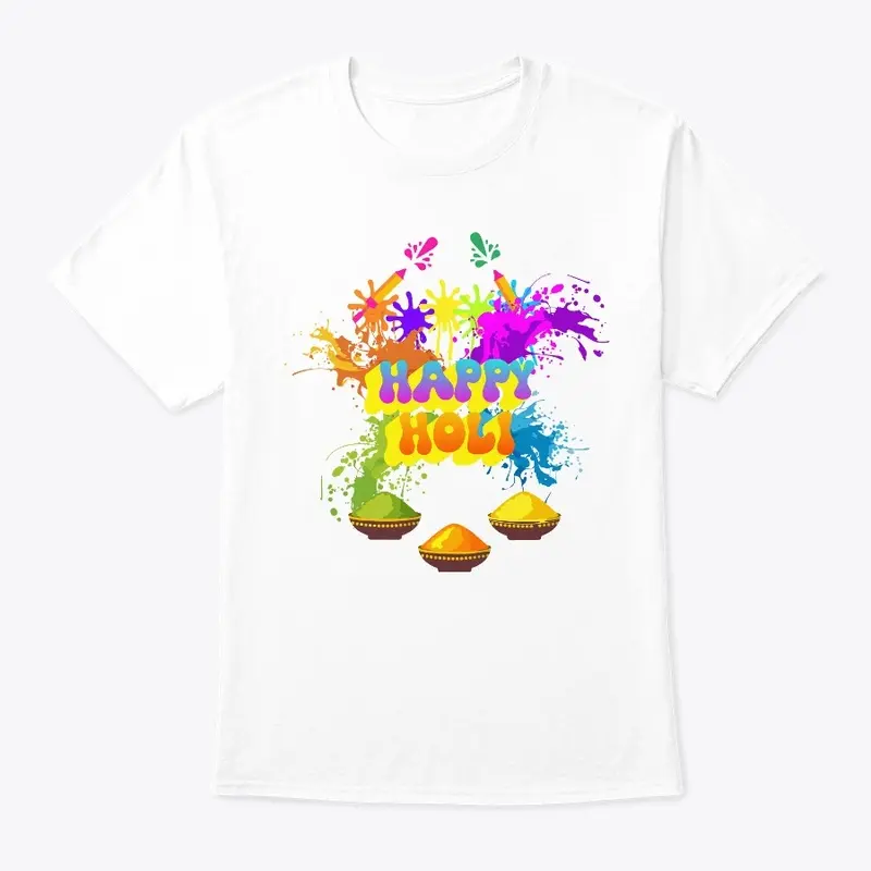 Happy Holi T-Shirt for Everyone.