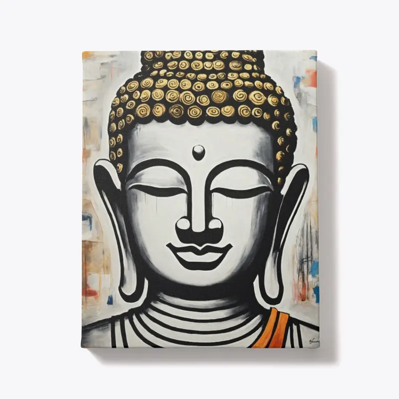 Buddha Canvas Painting, Gallery Wrapped