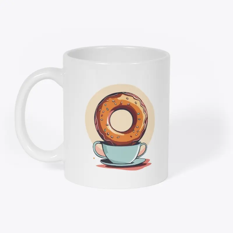 illustration donut print 